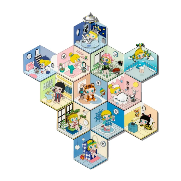 POP MART A Boring Day With Molly Fridge Magnet Blind Box