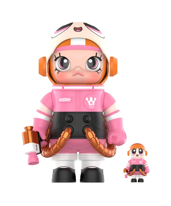 POP MART MEGA Space Molly 400%+100% Combo The Powerpuff Girls-Blossom